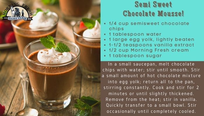 Semi Sweet Chocolate Moo-usse!